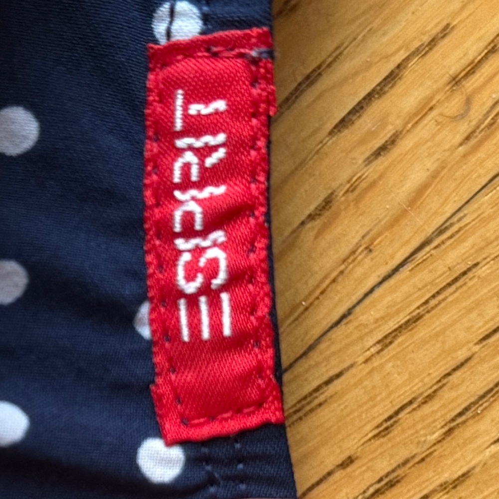 Vintage Esprit Navy Blue and White Polka Dot Halter Midi Bikini Set - Picture 3 of 5